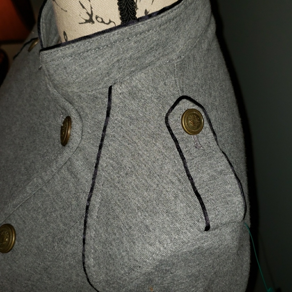 New Express Double Breasted Military Jacket Small - Picture 2 of 9